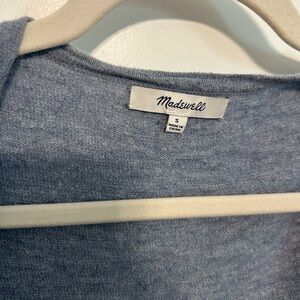 Madewell Heathered Blue Knit Top